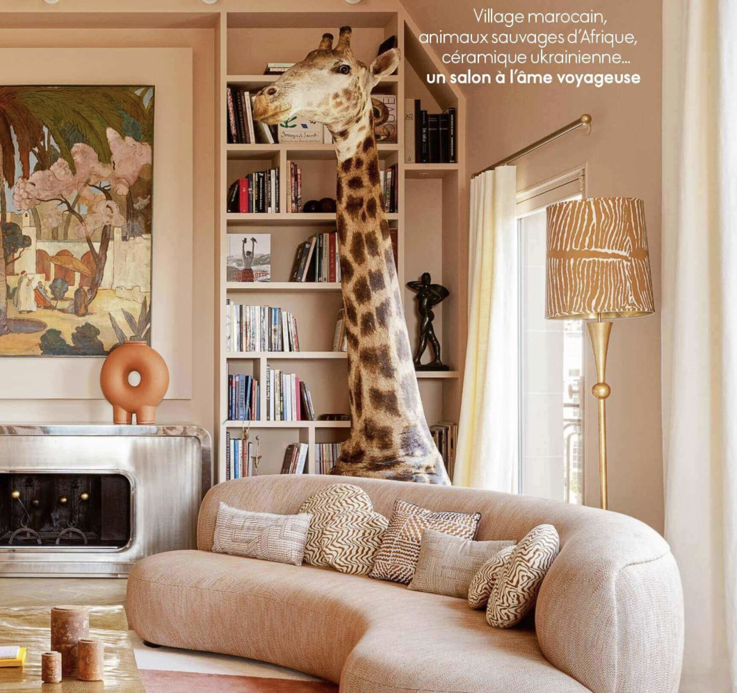 Elle Decor Anne Sophie Pailleret Fireplace