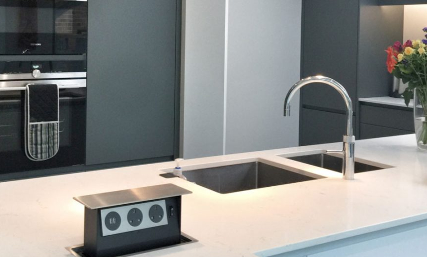 Hidden Outlets Allow Flexibility In The Space