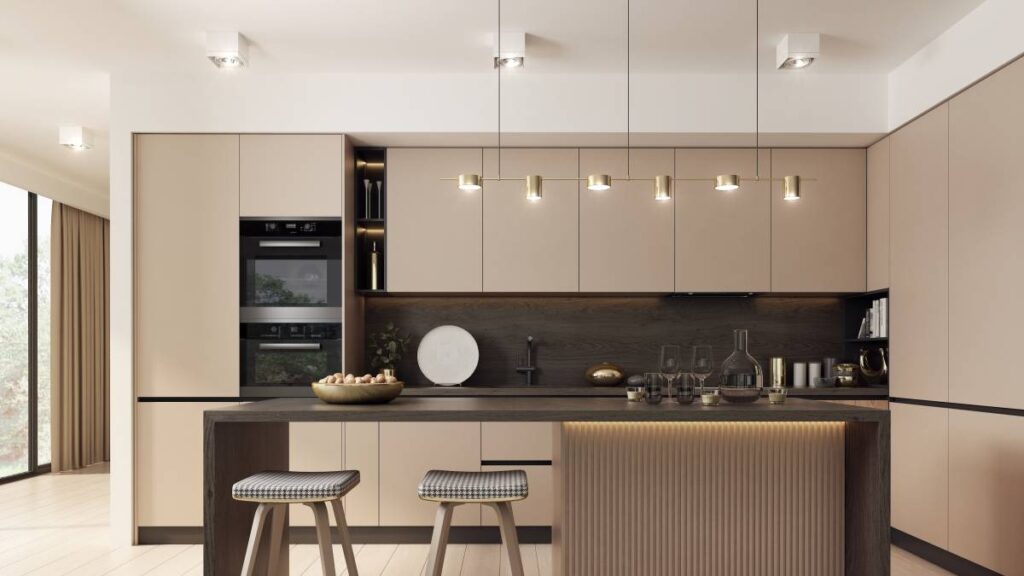 A,modern,spacious,kitchen,with,a,free Standing,kitchen,island.,the