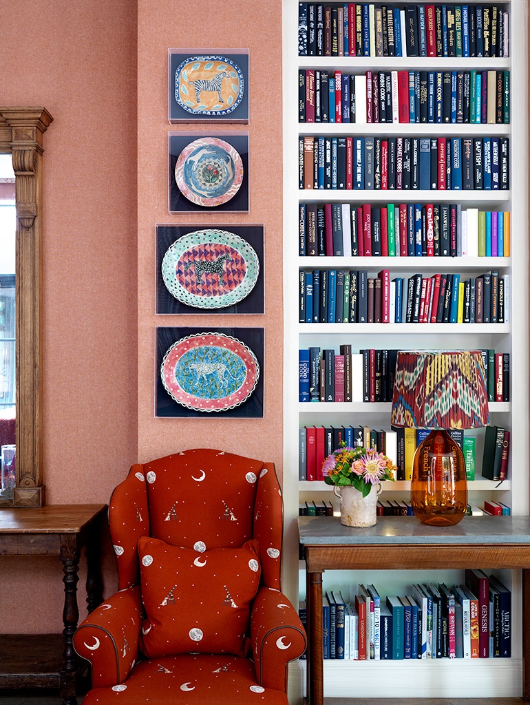 Vintage Wingback Chair Reupholstered