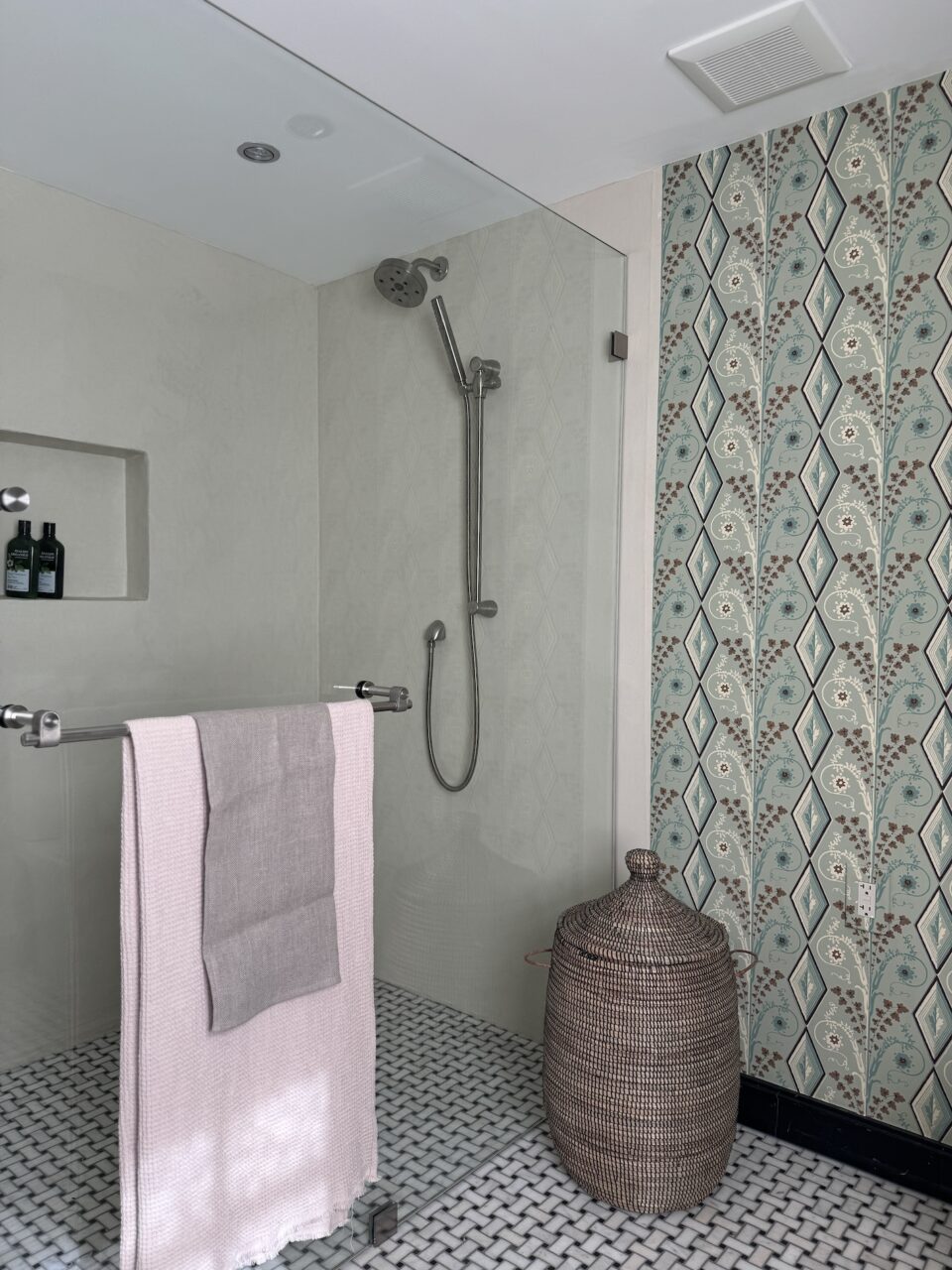 Bathroom Shower Glass Wall Stainless