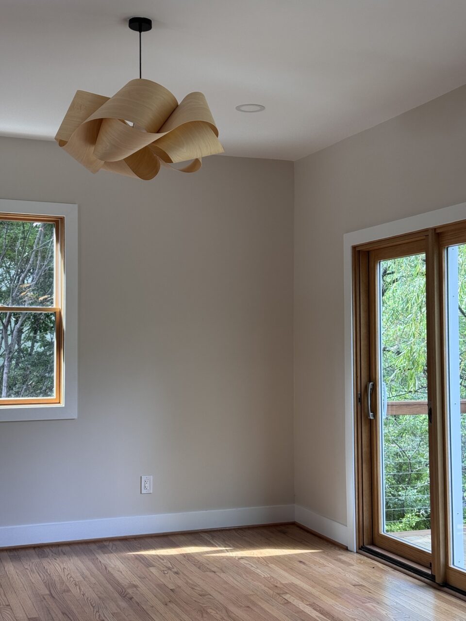 Kitchen Dining Area With Chandelier