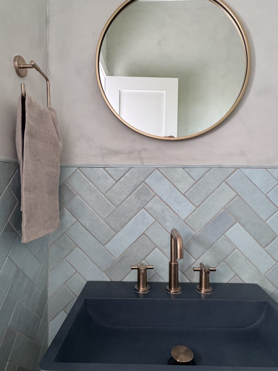 Natalia Allende Studio Powder Room Takoma Park Md