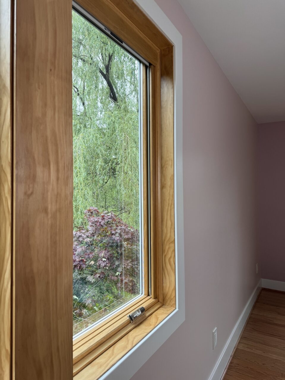 Natural Wood Window Framing Home Design