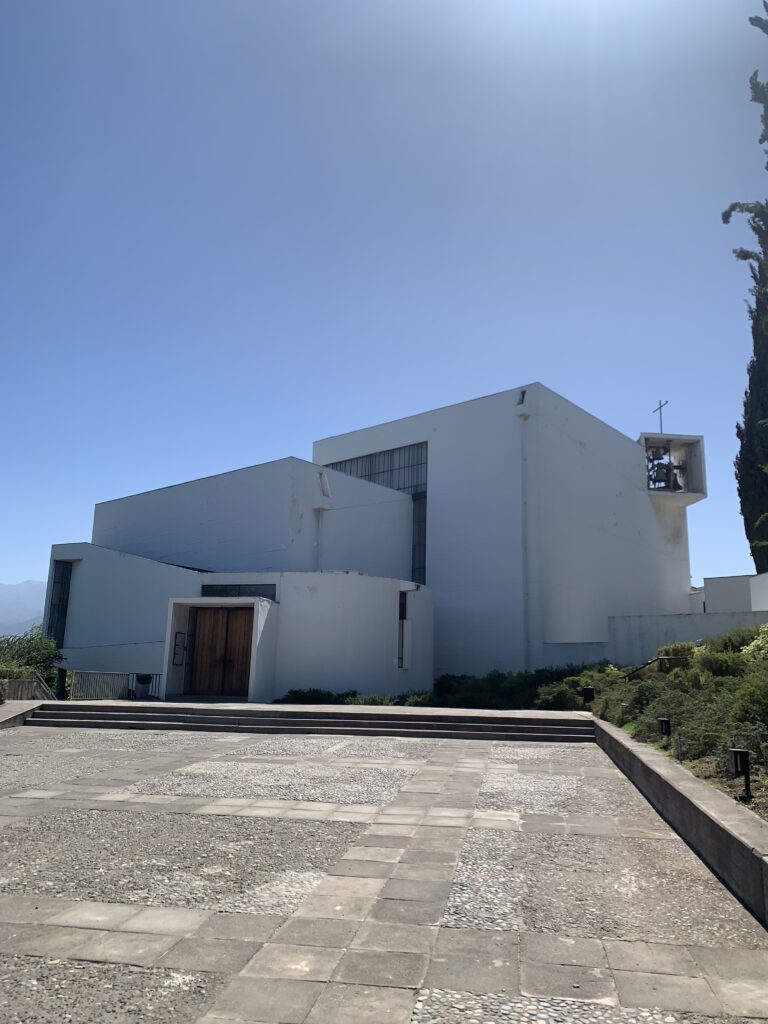 Exterior of the Benedict Monastery in Santiago, Chile