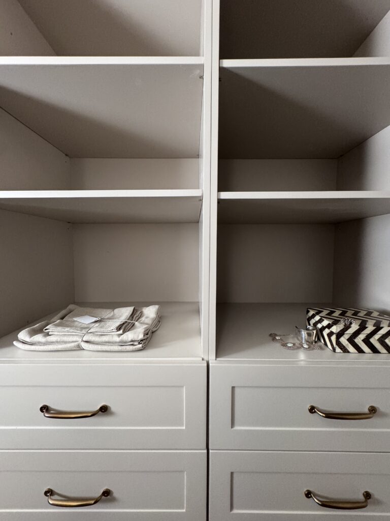 Shelves and drawers
