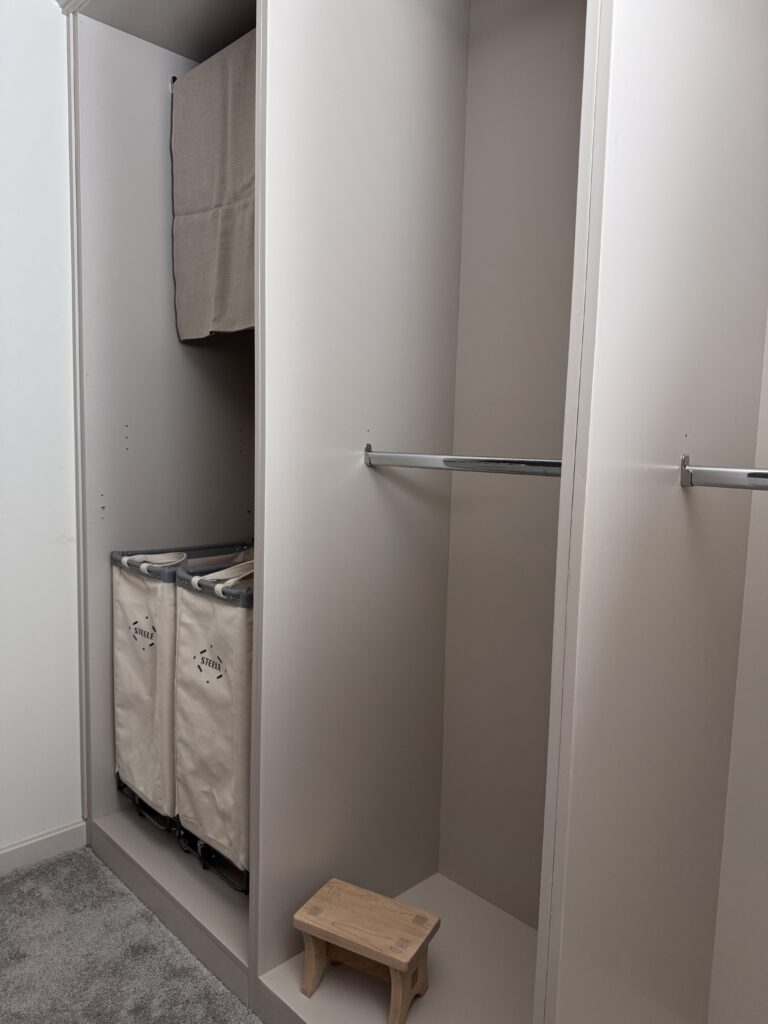 Right side with laundry baskets