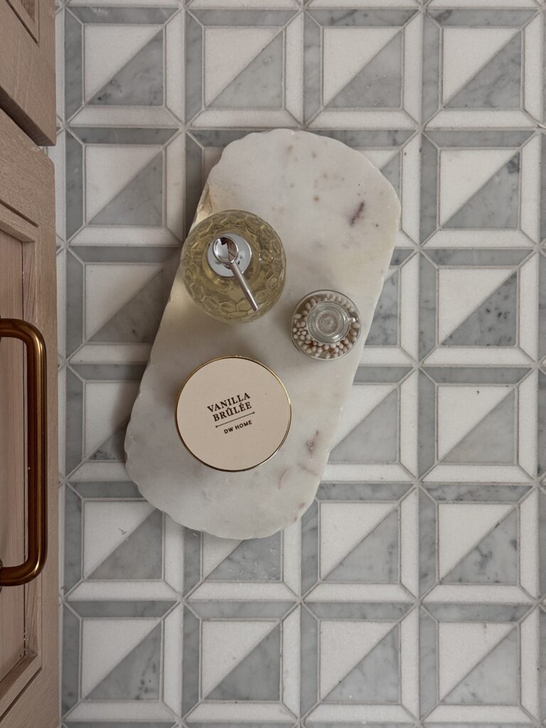 Mosaic Marble Bathroom Floor Primary Bathroom